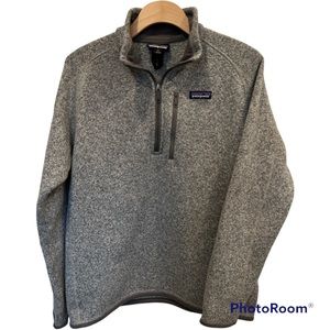 Men’s Patagonia Better Sweater 1/4 zip pullover stonewash gray  Medium M